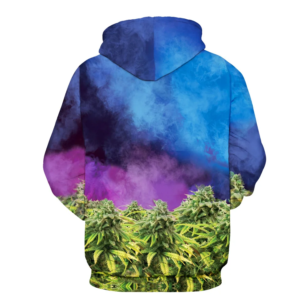 3d Prited Hoodies And Sweatshirts Woman Long Sleeve Hoody Women Autumn Femmes Cannabis Leaf Cat Digital Prints Hoodie | Мужская одежда