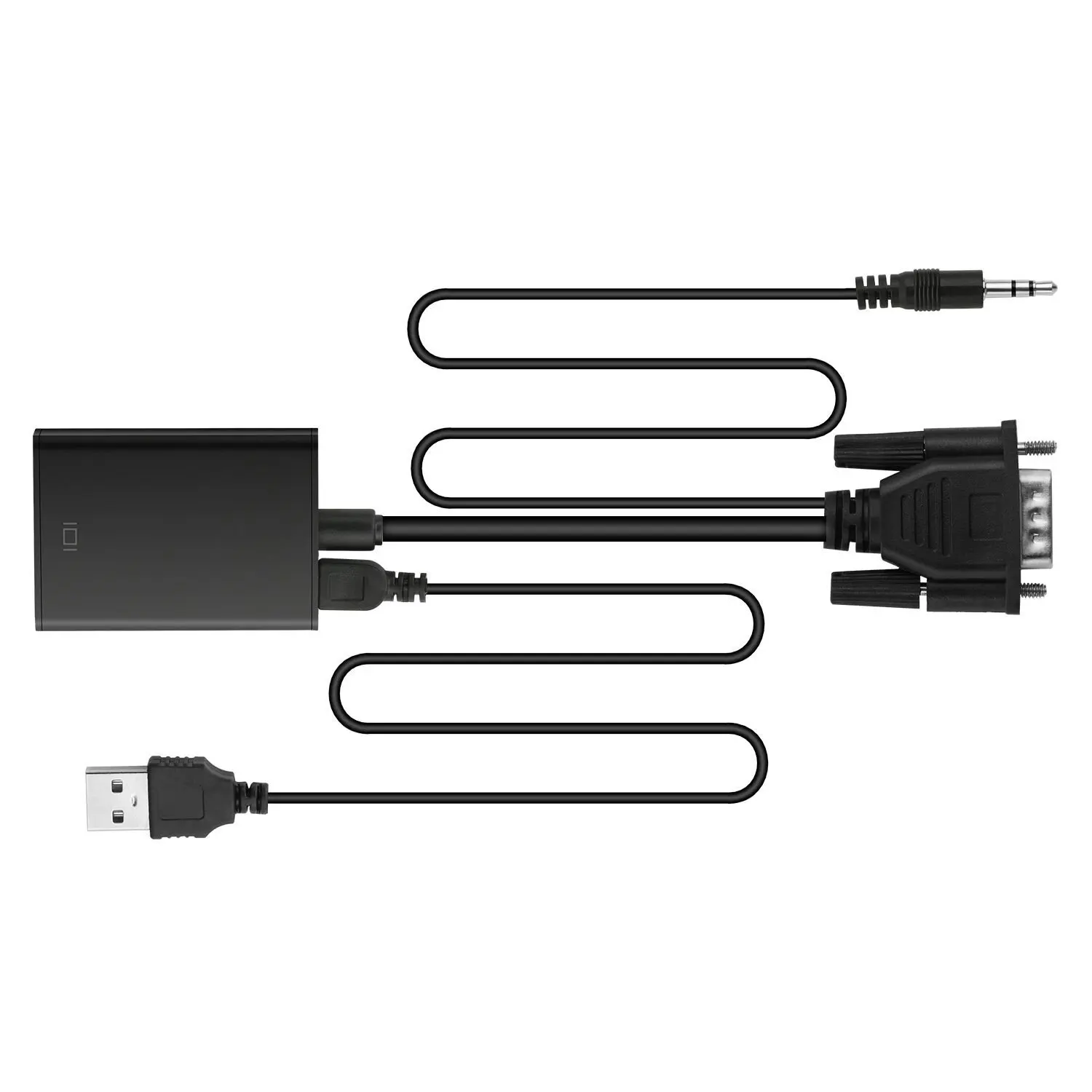 Переходник RISE VGA HDMI с выходом 1080P HD аудио ТВ AV TV видео кабелем адаптер для