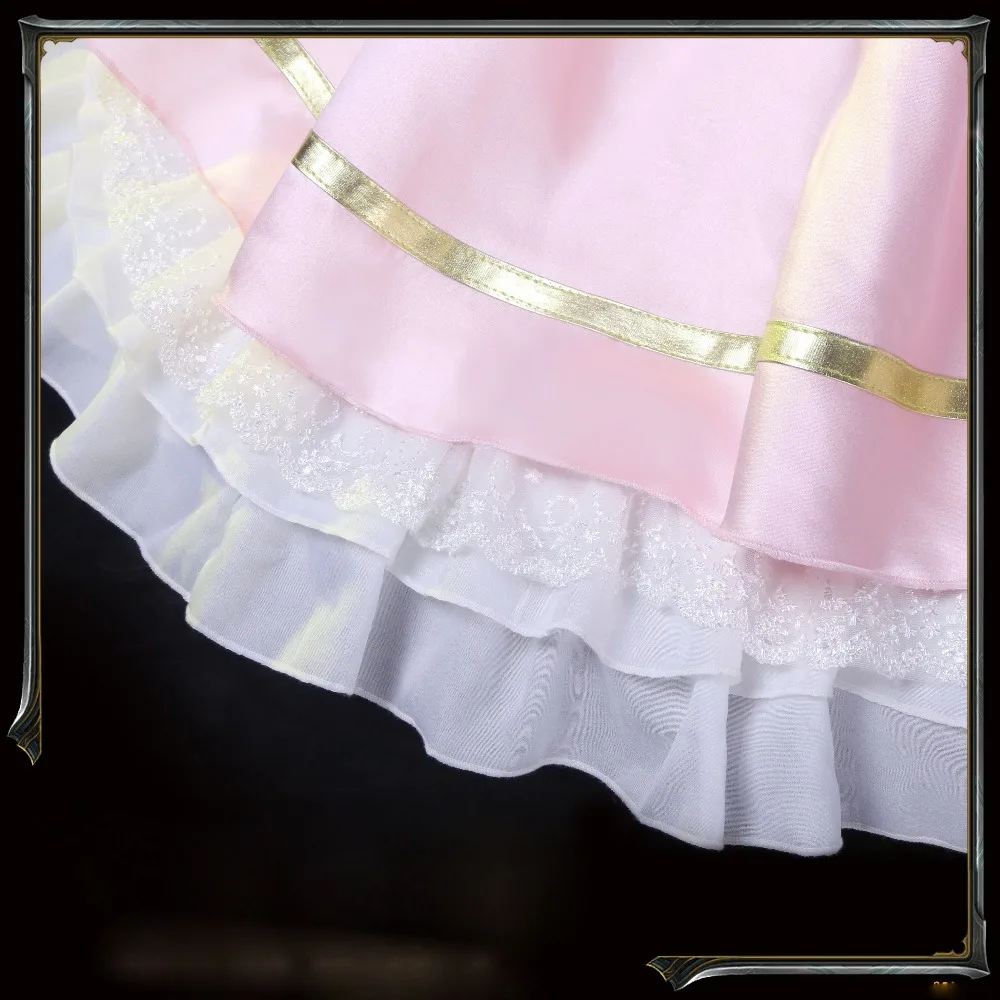 Аниме! Как Miss Beelzebub LIKE it Beelzebub, косплей костюм, милое платье горничной в стиле Лолиты, женская розовая униформа, костюм на Хэллоуин, Рождество, вечерние костюмы