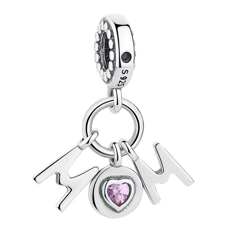 Серебряные Подвески Fit Pandora Браслет Ожерелье Стерлингового Серебра 925 Лук Любовь Сердца Европейских Подвески Бисер DIY Ювелирных Изделий - Цвет: PY1755