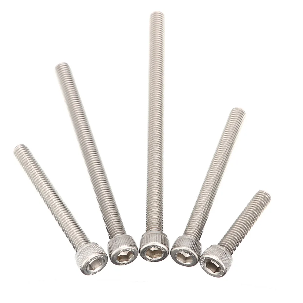 

10pcs Hex Socket M6x35/40/45/50/55/60/65/70/75mm Gifts 304stainless steel cup head Machine screws inner hexagon Hardware