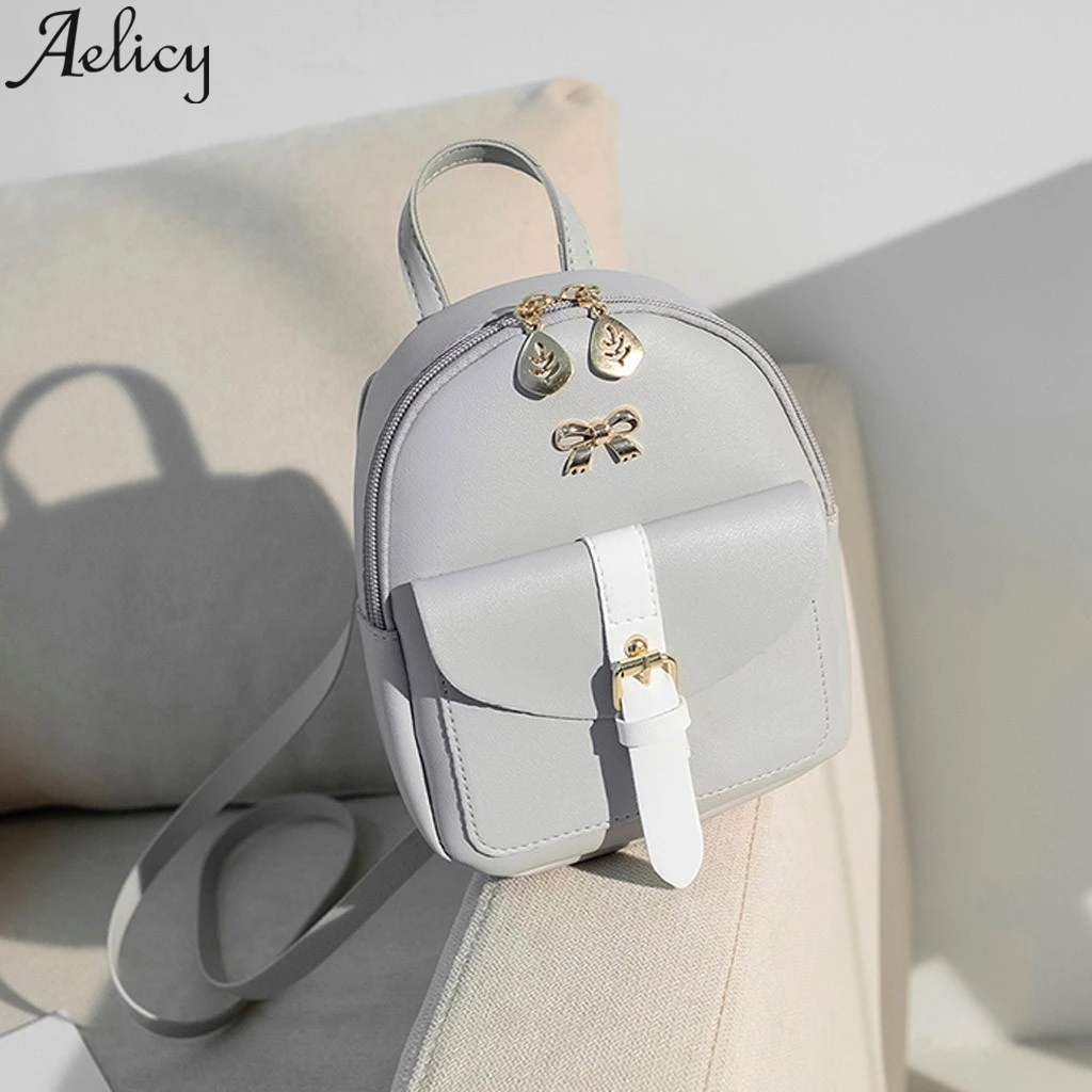 Aelicy кошелек для мобильных телефонов, студентов, маленький рюкзак с буквенным принтом, сумки на плечо, Детский рюкзак для девочек, школьный кожаный женский рюкзак для путешествий