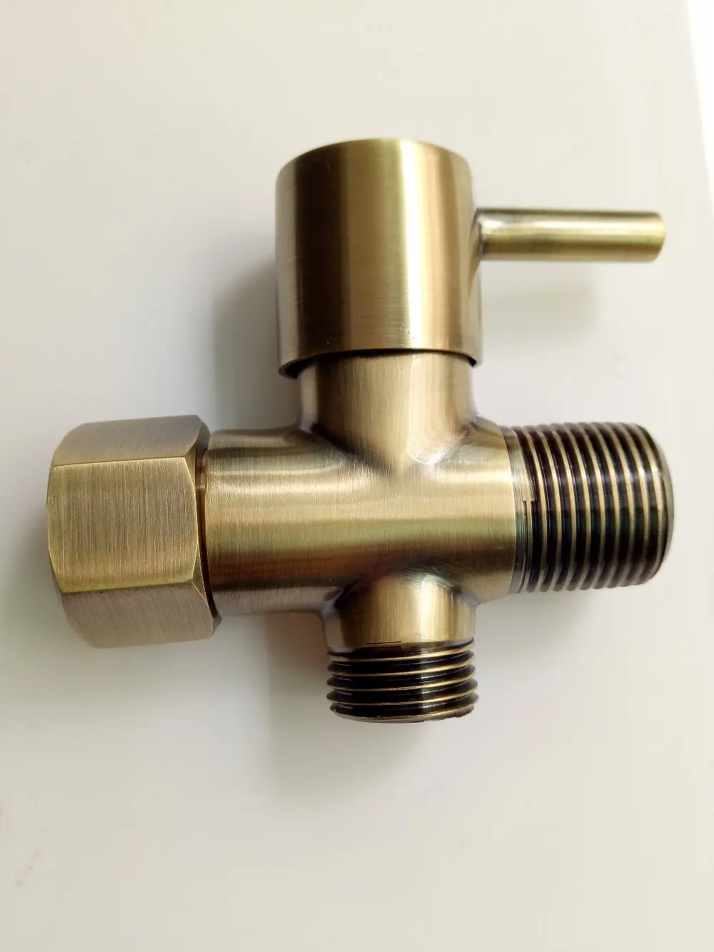 7/8*7/8*1/2 T adapter 3 полосный дивертер античная медь латунь ручной Туалет биде спрей