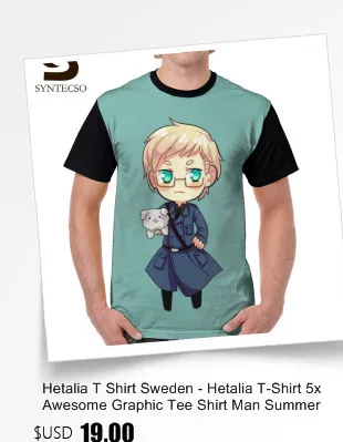 Hetalia футболка APH Greece Cat Футболка большого размера Базовая графическая футболка полиэфирная Мужская футболка с коротким рукавом забавная Футболка с принтом