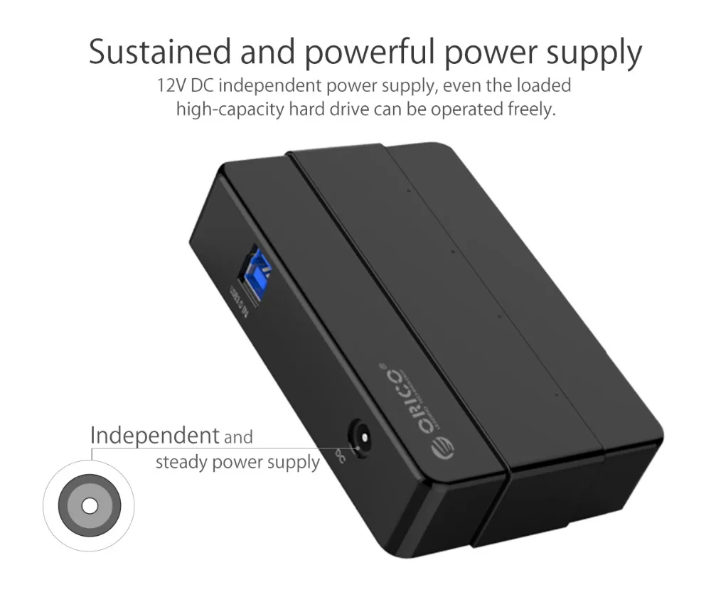 Портативный usb разветвитель ORICO 4 порта концентратор USB 3 0 5 Гбит/с сверхскоростной