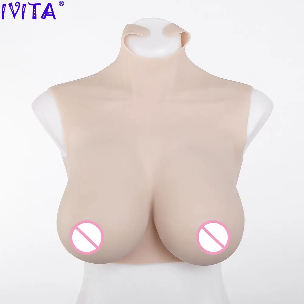 Силиконовая искусственная грудь IVITA модная поддельная для трансвеститов