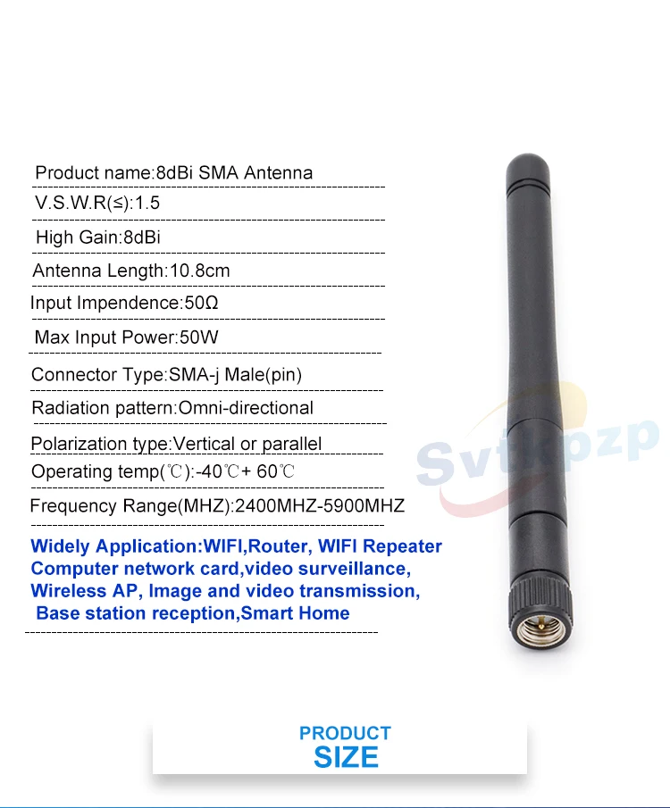 Двухдиапазонная Антенна 8dBi 4G 5G 5,8G wifi универсальная Антенна 2,4 ghz Bluetooth AP роутер антенны беспроводной внешний усилитель SMA антенна