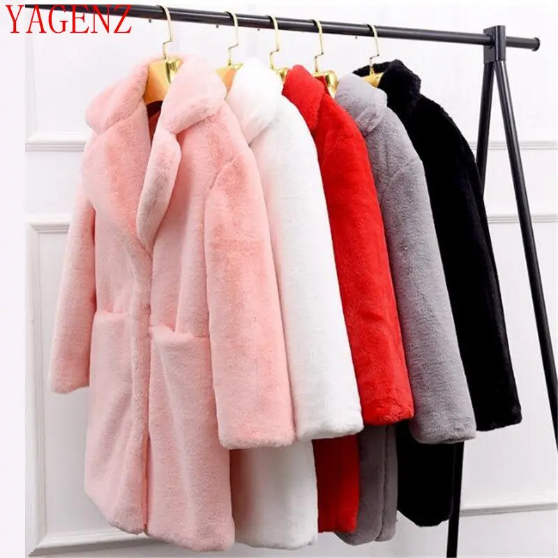 Fashion Women Fur coat Winter NEW Produuct Tickening Keep Warm Ms Winter jackeet Faux fur Wool coat Quality assurance 1163