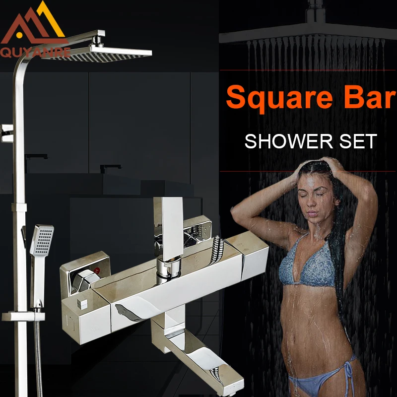 Термостатический смеситель из твердой латуни с хромированной полировкой 8