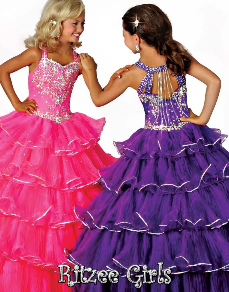 Purple Glitz Princess Girls Pageant 