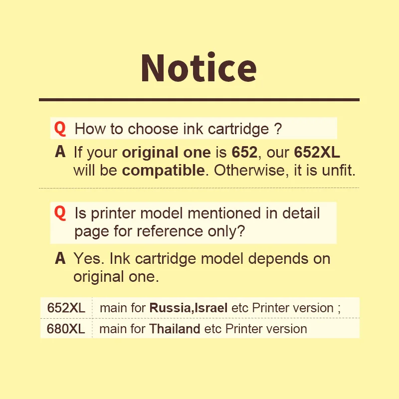 HWDID 652 Заправка картриджей Замена для hp 652XL для hp с чернилами hp Deskjet 1115 1118 2135 2136 2138 3635 3636 3835 4536 4538 принтер