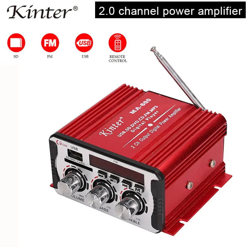 Kinter MA 600 усилитель звука hifi стерео воспроизведение в USB SD предложение fm радио 2 0 CH
