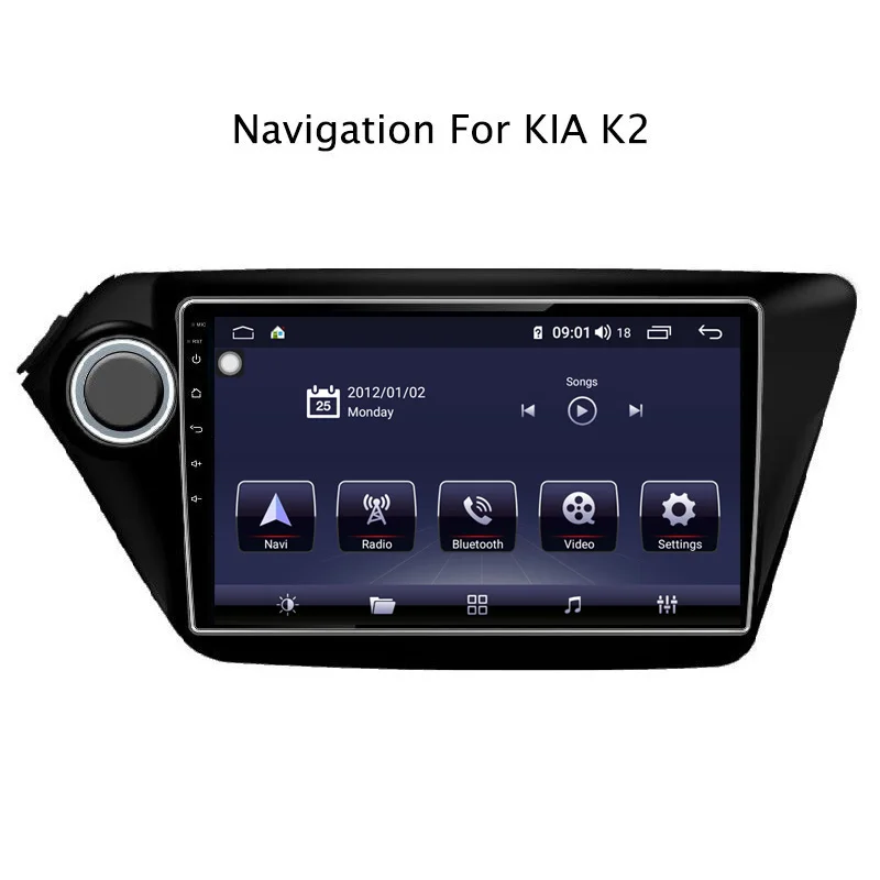 9 &quotAndroid 8 1 core 4G ram 64G rom gps навигация автомобильное радио для Kia K2 2010 2015 с Carplay/4G