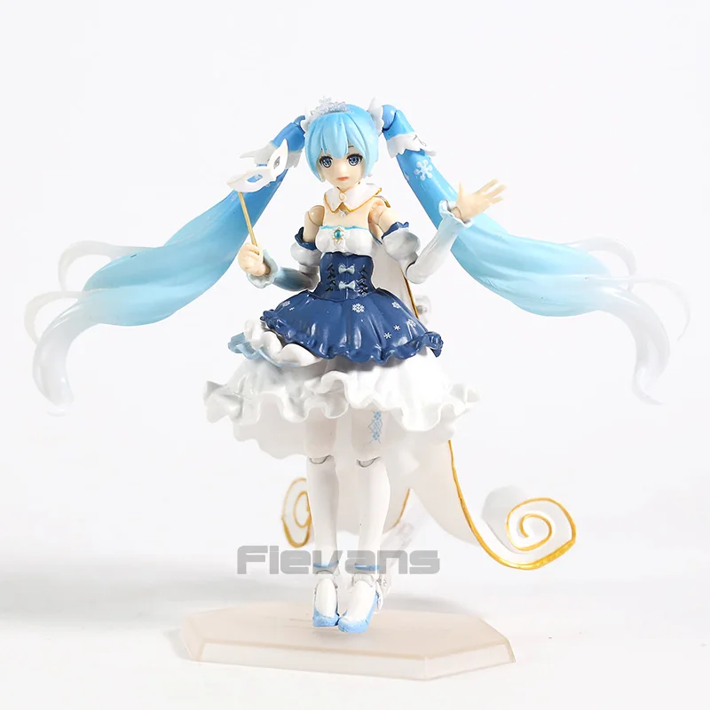 Снежная Мику Figma EX-054 Хацунэ Мику принцесса вер. ПВХ фигурка Вокалоид Коллекционная модель игрушки