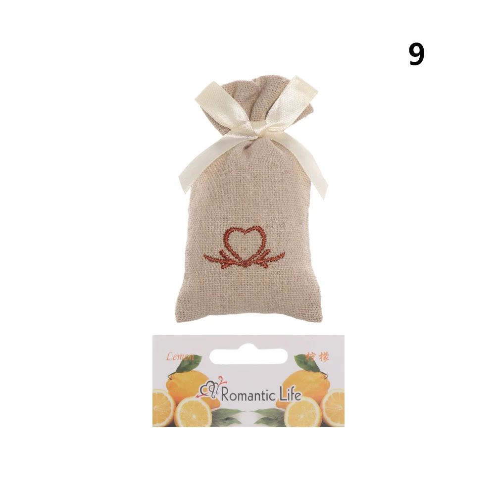 lemon 1 шт. креативная вышивка из ткани, свежее маленькое саше для домашнего гардероба, дезодорант, осушение, саше, ароматерапия, освежитель для шкафа - Аромат: lemon
