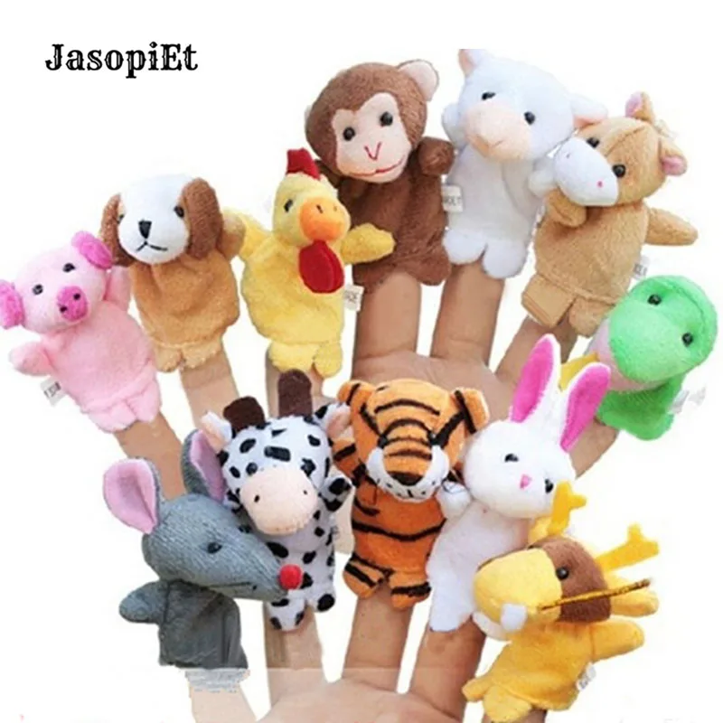 JasopiEt 12 шт Пальчиковый кукольный набор плюшевых игрушек кукла Зодиак