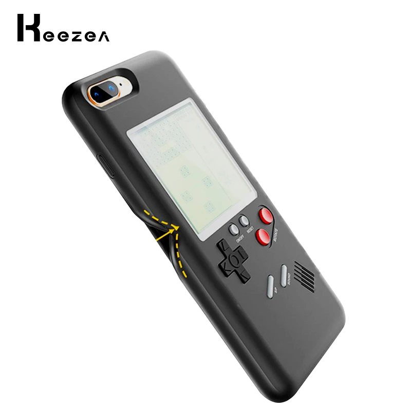 Keezea Game boy тетрис чехол для iPhone X 8 7 6 классический Gameboy консоли чехол Защитный чехол для X 8 8 P 7 7 P 6 Установлены случае