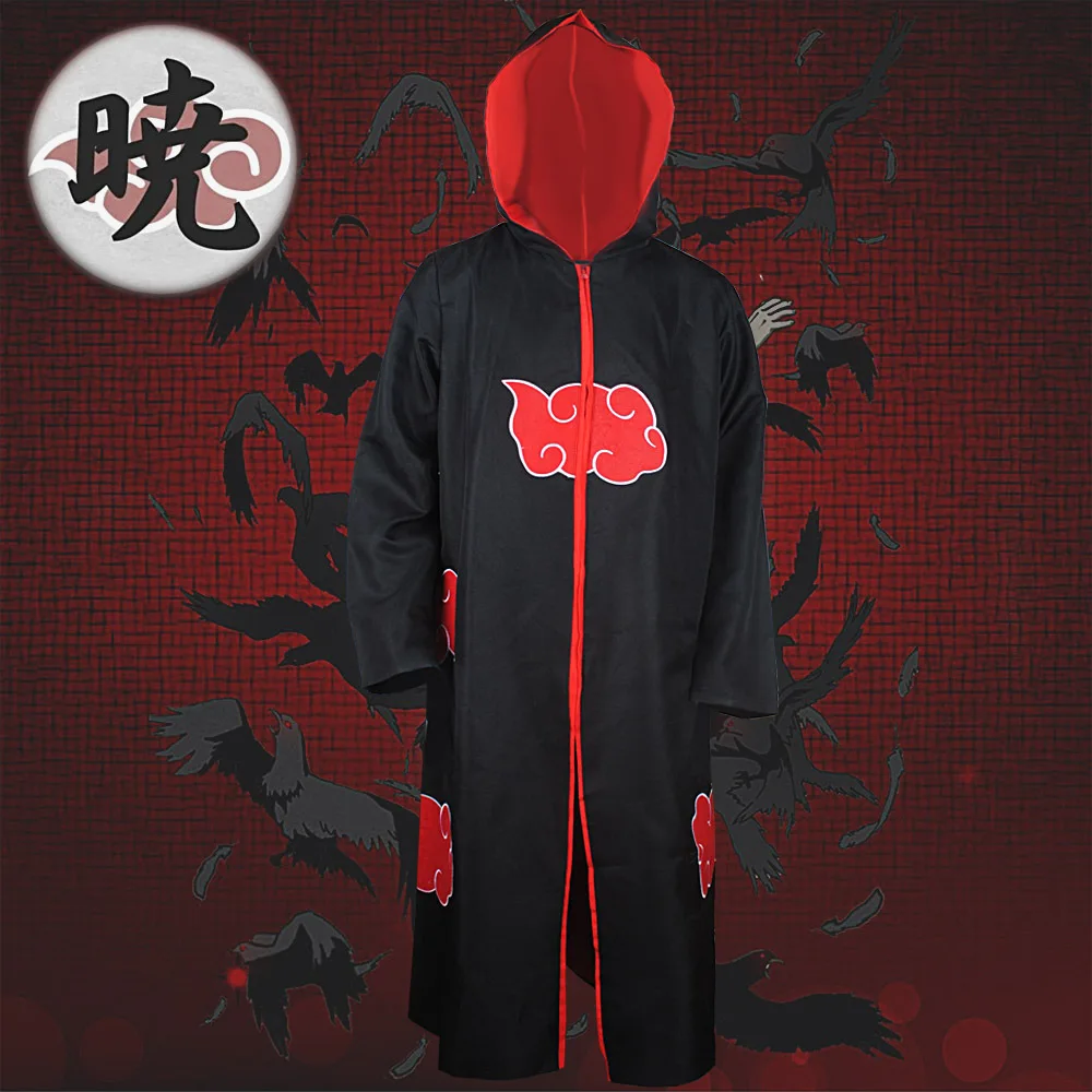 Плащ Наруто накидка Акацуки Маскарадные костюмы Orochimaru uchiha madara Sasuke itachi плащ