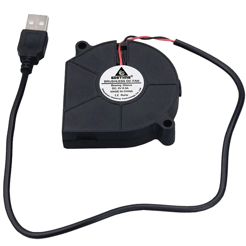 1 шт. Gdstime DC 5 в 60x15 мм 6015S Бесщеточный вентилятор охлаждения USB 60 мм|cooling blower|blower