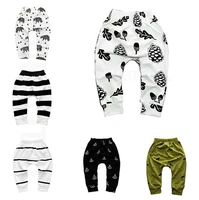 print pattern cotton baby trousers babys boys girls pp pants for sports baby harem pants kids for newborn girl boy clothing