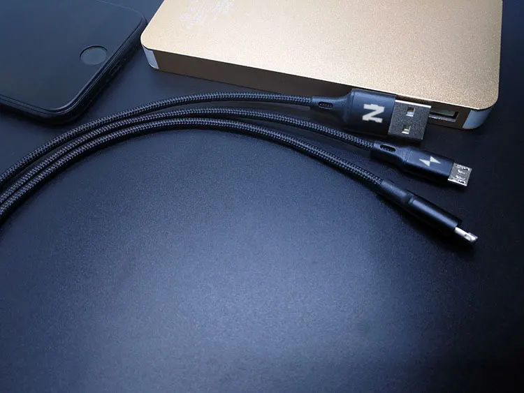 NOHON 2 в 1 USB кабель Micro 8Pin USB быстрая зарядка кабели для iPhone 8X7 6 6S Plus iPad iPod samsung Nokia нейлоновый провод