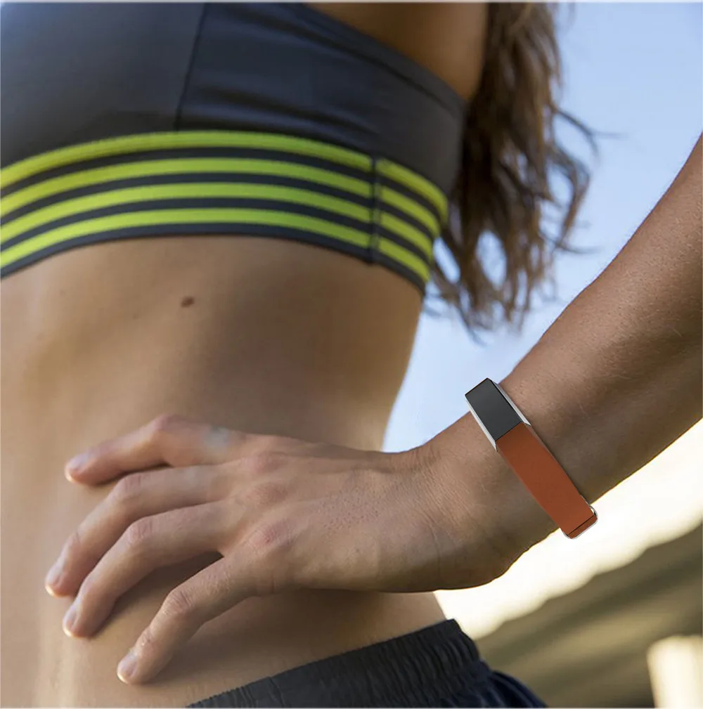 Классический кожаный сменные ремешки с металлическими разъемами для Fitbit Alta/Alta HR замена Смарт-часы для спорта Товары аксессуары