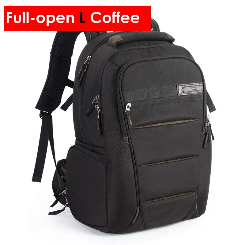 Full-open L Coffee CAREELL камера фото Плечи Рюкзак универсальный большой емкости путешествия рюкзак полуоткрытый Полный открытый для Canon/Nikon/sony штатив - Цвет: Full-open L Coffee