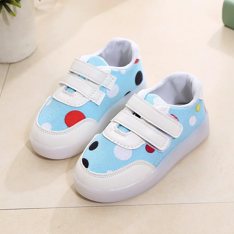 Children Glowing Sneakers Baby Boys Girls Casual Colorful Luminous Shoes Kids Breathable Antiskid Fashion Led Light Board | Детская