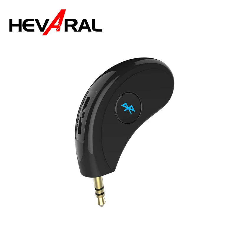 

HEVARAL Wireless Bluetooth Adapter Car Kit Audio Receiver With Microphone Stereo Sounds Music With 3.5MM Jack Receptor Bluetooth