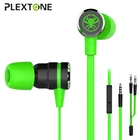 Металлические Hi-Fi наушники PLEXTONE, Суперпрозрачные басовые стереонаушники, игровая гарнитура с шумоподавлением, наушники для всех смартфонов