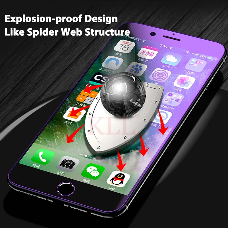 Полное покрытие анти синий свет мягкая Гидрогелевая пленка для iPhone X XR XS MAX Защита