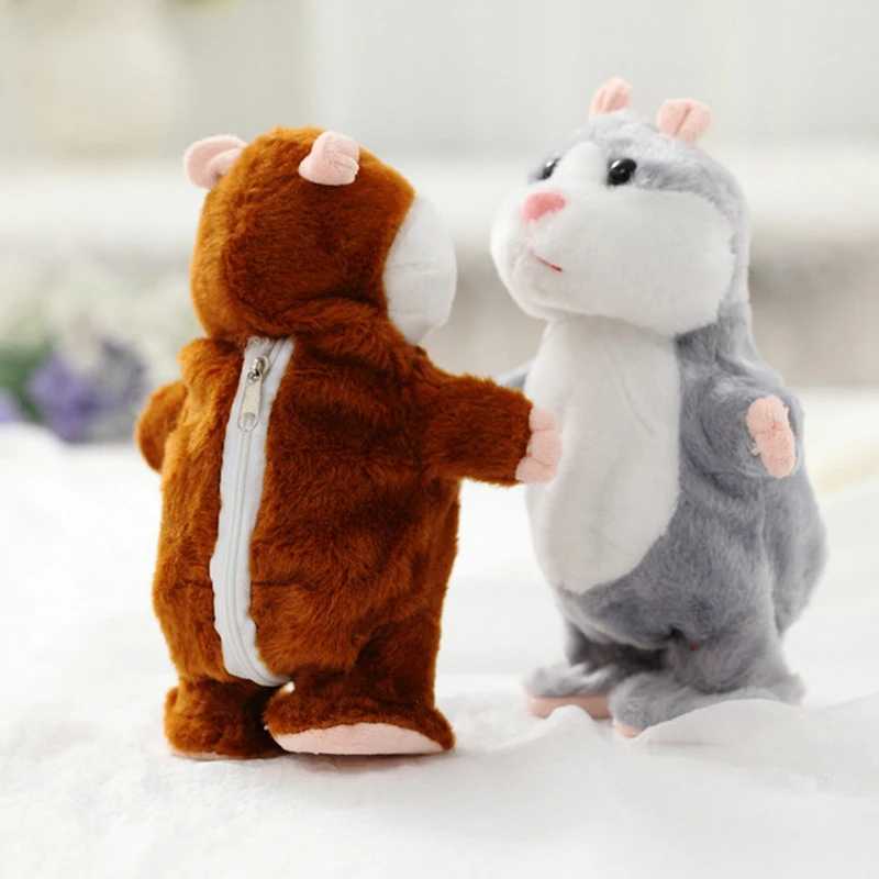 Lovely Kids Plush Toy Stuffed Animal 6&quot Kawaii Hamster Doll Electric Toys Speak Talk Sound Record Early Education Birthday Gifts | Игрушки