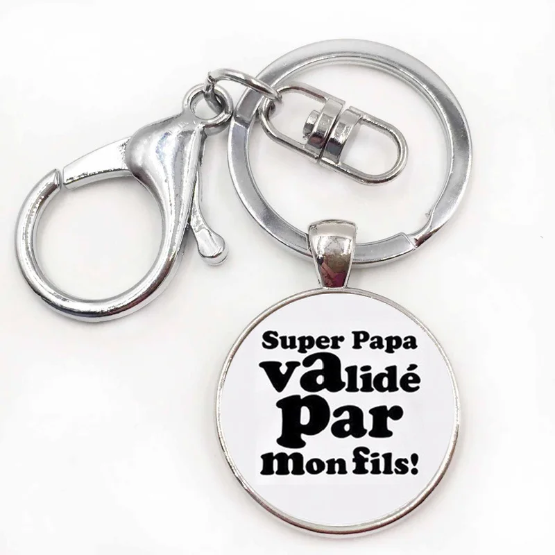 Изысканная мода я люблю папу это много брелок мужские ювелирные изделия с