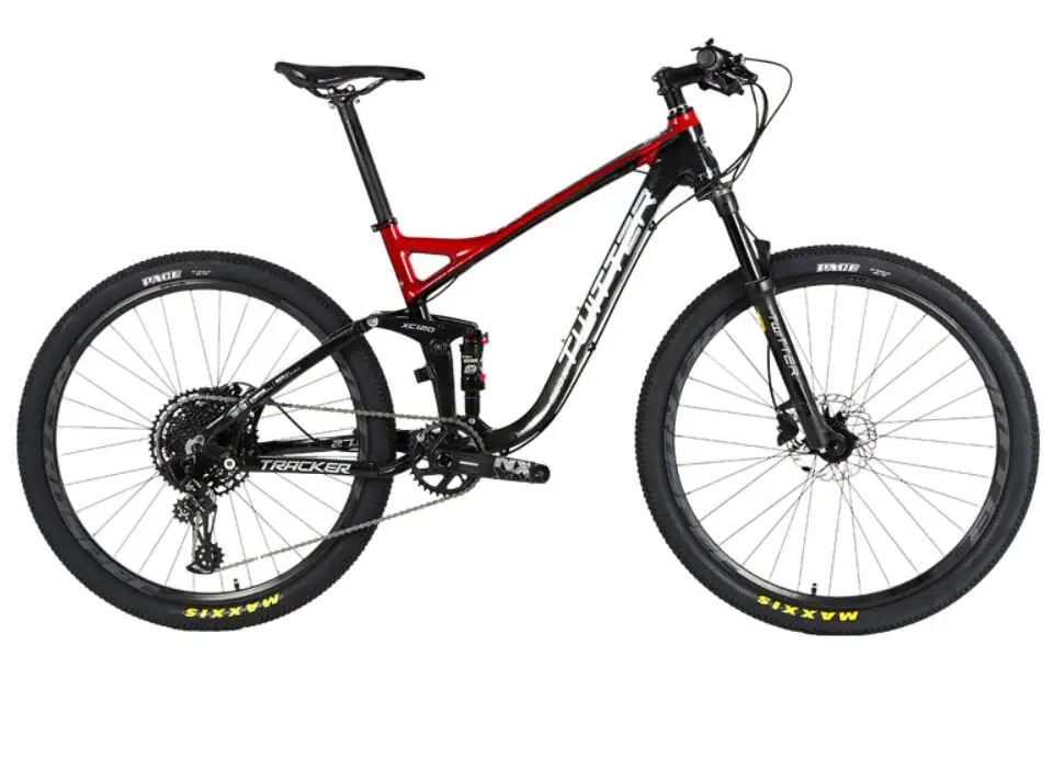 27,5*17 дюймов полная подвеска горный велосипед 12/22 Скорость MTB велосипед вниз холм для M7000/M8000/SRAM NX EAG трансмиссия - Цвет: black red