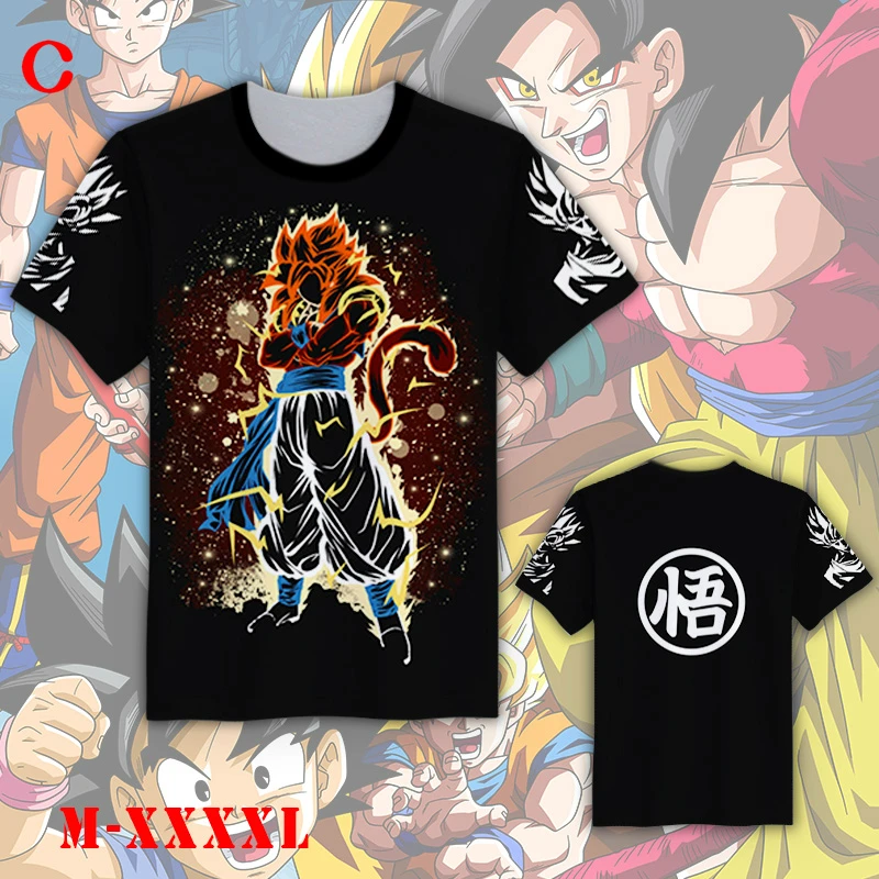 Giancomics Dragon Ball футболка Супер Саян Сон Гоку рисунок короткий рукав Лето Хлопок