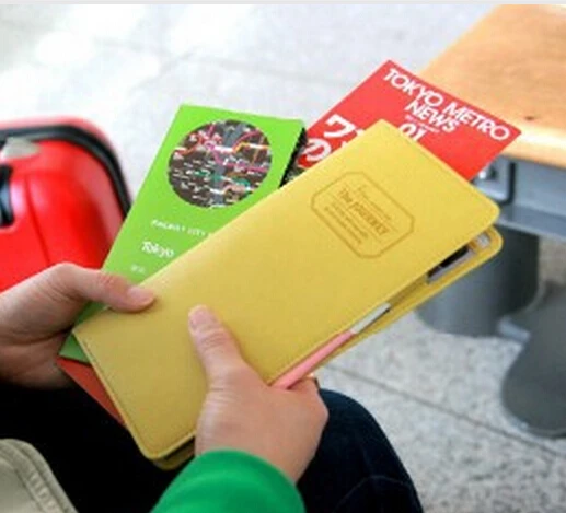 New Fashion Long Passport Cover PU Leather Travel Wallet Ticket Organizer Document Case Credit Card ID Holders Bags JKP96|bag trolley|bag couponsbag