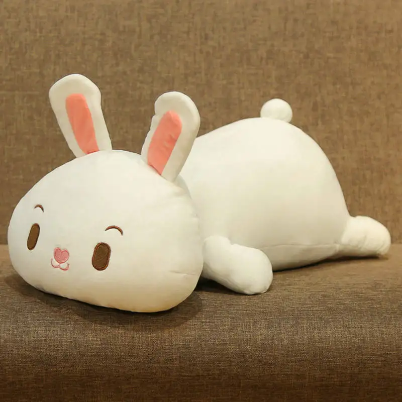 bunny Supe Мягкая Милая панда коричневый медведь Кот Кролик плюшевая игрушка хомяк чучела аниме фигурка мультфильм Подушка для ребенка подарок игрушка для малыша для девушки - Цвет: bunny
