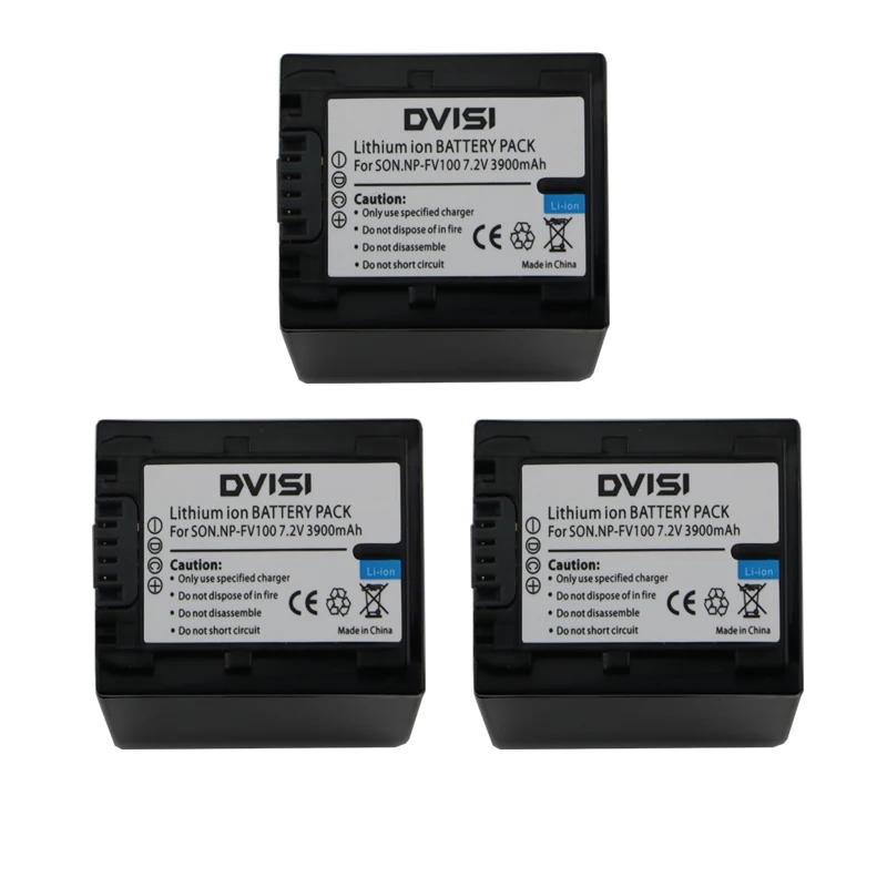 Аккумулятор для камеры Sony 7 2 В 3900 мА/ч NP FV100 NPFV100 NP-FV100 SX15 DCR-SR15 HC9 PJ10 TD20V FDR-AX100 с