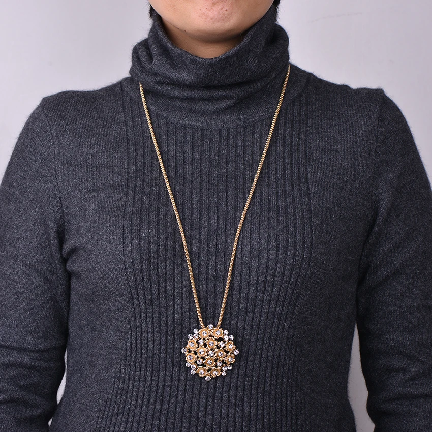 Модное ожерелье для женщин ювелирные изделия подвески известный бренд круглый