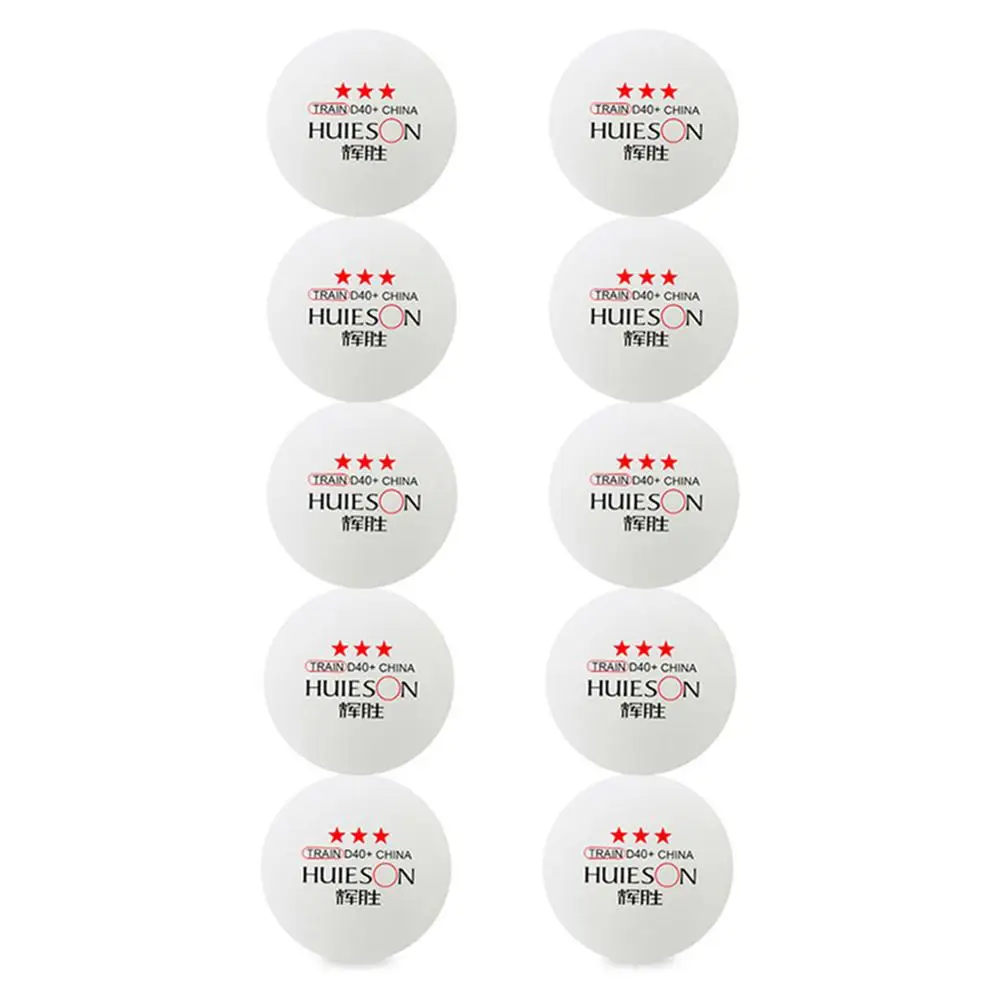 10pcs White 10 шт., 3 звезды, 40 мм, 2,8 г, мячи для настольного тенниса, мячи для пинг-понга, белый, оранжевый, мяч для пинг-понга, для любителей, расширенный тренировочный мяч, высокое качество - Цвет: 10pcs White
