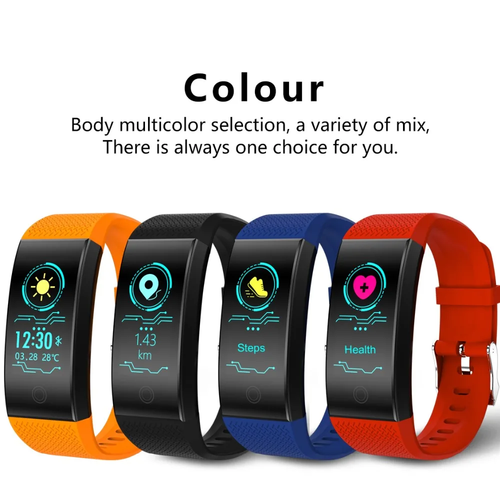 Fitness Smart Bracelet Color-screen IP68 Waterproof blood pressure Oxygen Monitor sport Heart Rate band Pk mi 3+Box | Электроника