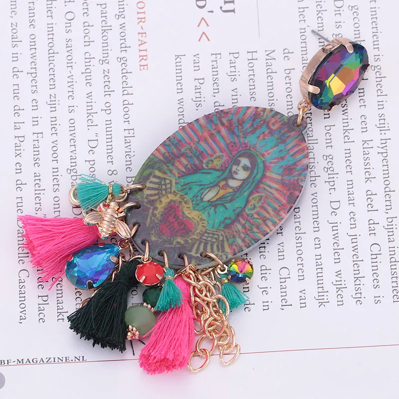 Женские сережки с кисточками Sehuoran Angel Aretes эффектные кисточки 2018|Серьги-подвески| |