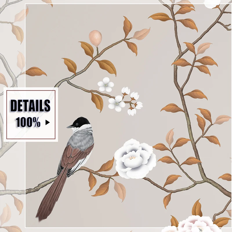 Китайские картины из 4 предметов настенная живопись на холсте картина