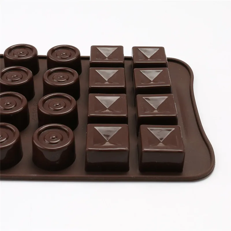 Круглая и квадратная шоколадная посуда ручной работы силиконовая форма для