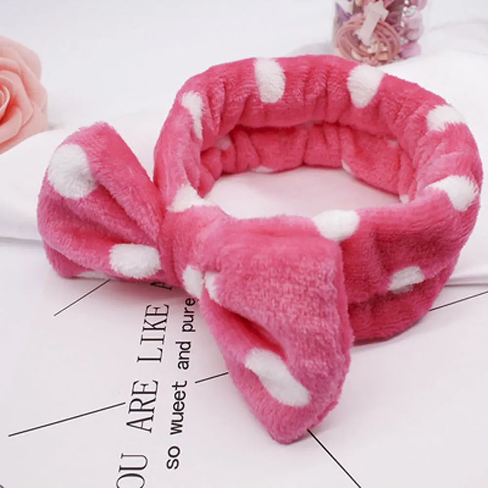 2 Коралловый флис Hairbow крест повязка для мытья лица макияж леди банная маска плотная повязка на голову эластичные мягкие аксессуары для волос в виде тюрбана - Цвет: 2
