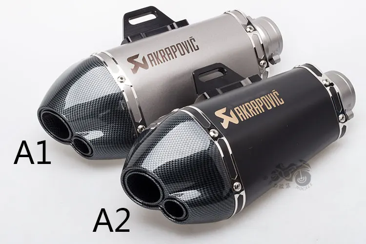 Универсальный мото rcycle Akrapovic глушитель выхлопной трубы escape moto двойная насадка конический большой шестигранный выхлопной MSX125 R15 NINJIA250