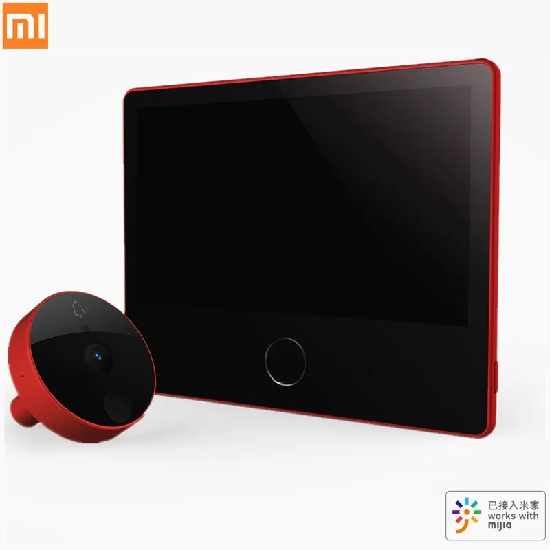 Xiaomi Luke умный дверной видео дверной звонок кошачий глаз молодежное издание CatY серый Mijia приложение управление аккумуляторная ips дисплей широкий угол
