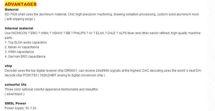 SMSL SD-793II DIR9001+ PCM1793+ OPA2134 коаксиальный/оптический SMSL DAC Выход ЦАП усилитель для наушников алюминиевый корпус черный/Slive