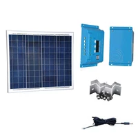 12v 50w solar panel solar charge controller 12v24v 10a solar battery charger car caravan camping boat motorhome phone light led