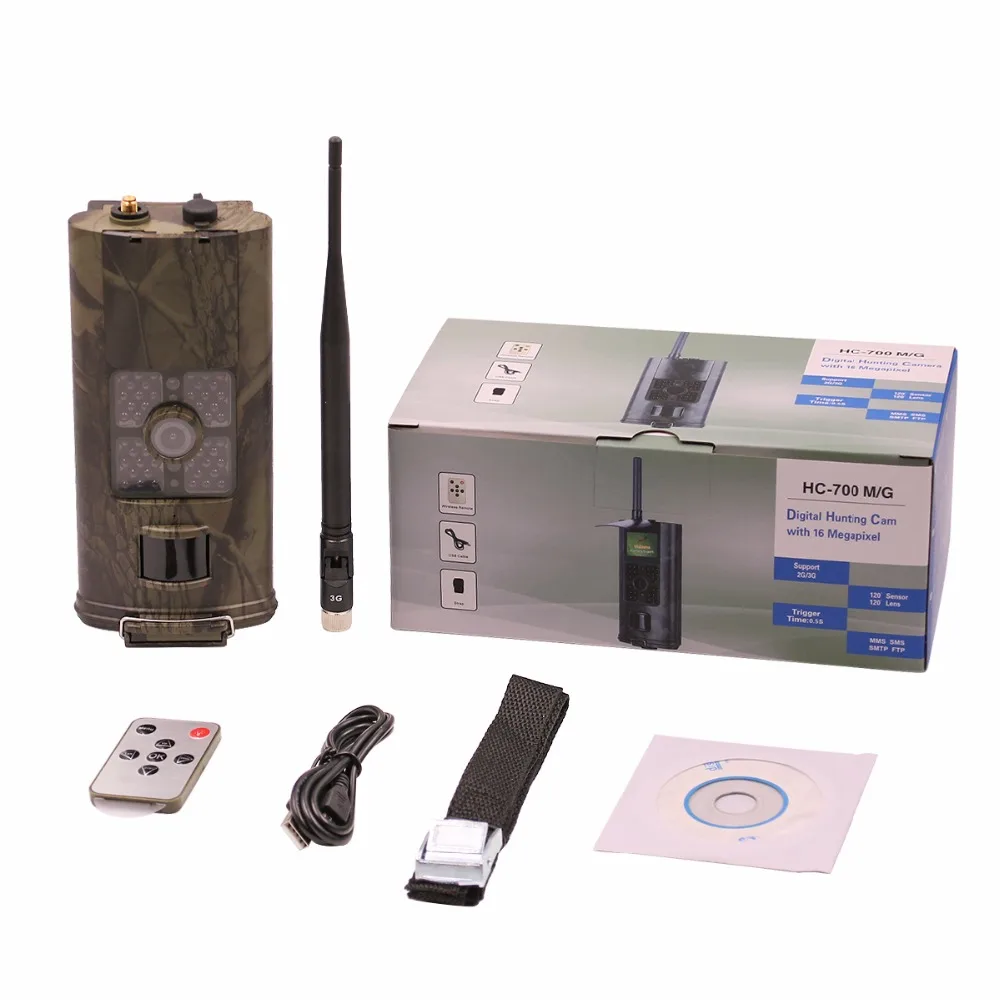 HC700G Охота Камера 3 г GPRS MMS SMTP SMS 16MP 1080 P 120 градусов pir 940NM инфракрасный дикой природы